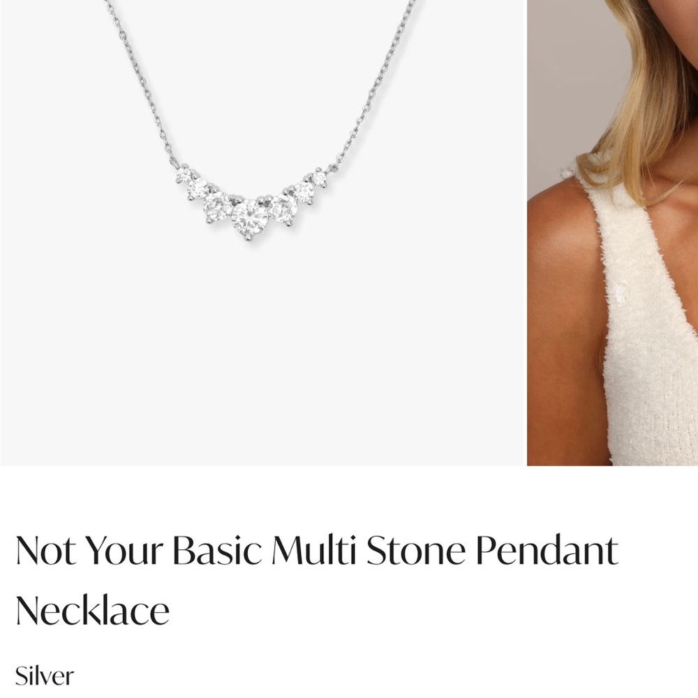 COPY - Melinda Maria Silver Multi-Stone Necklace